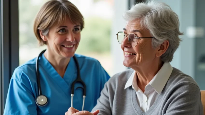 Understanding Personal Care Services The image shows a caregiver assisting an elderly person with daily tasks, illustrating personal care services.