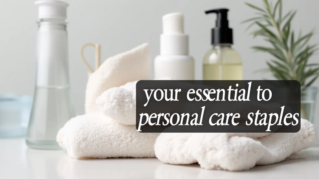 Your Essential Guide to Personal Care Staples The image shows a collection of essential personal care products, a perfect visual for Your Essential Guide.